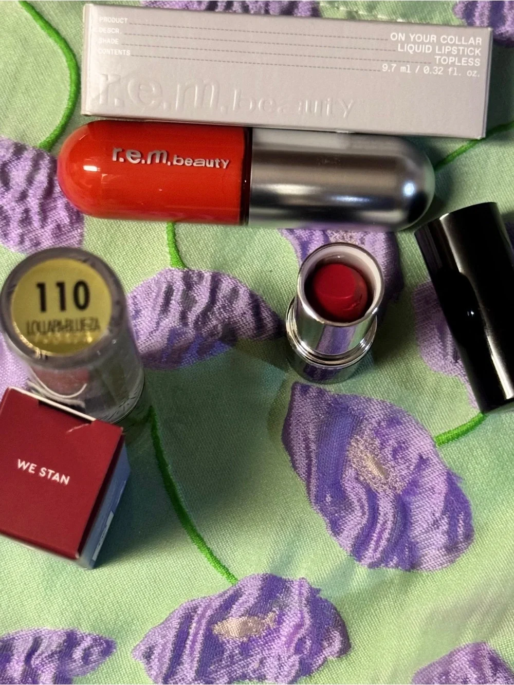 13 Pc Makeup Bundle - Lips Eyes Face Kylie r.e.m. Clarins SLMISSGLAM Mally NWT